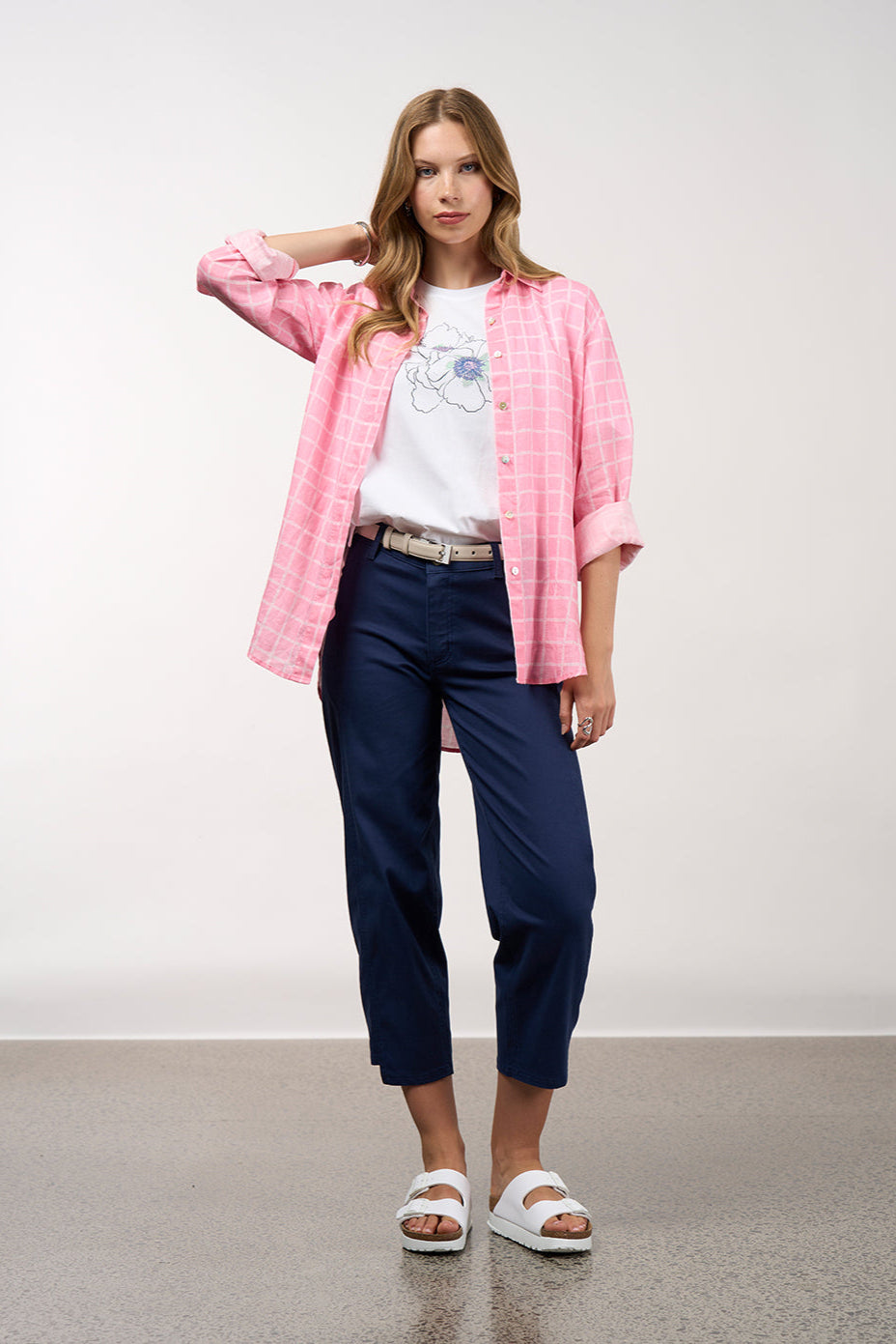MADLY SWEETLY WAVELENGTH SHIRT - CANDY WHITE - THE VOGUE STORE