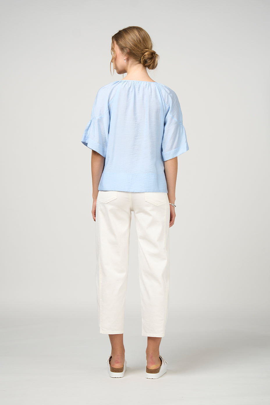 MADLY SWEETLY SONNET TOP - ICE BLUE - THE VOGUE STORE