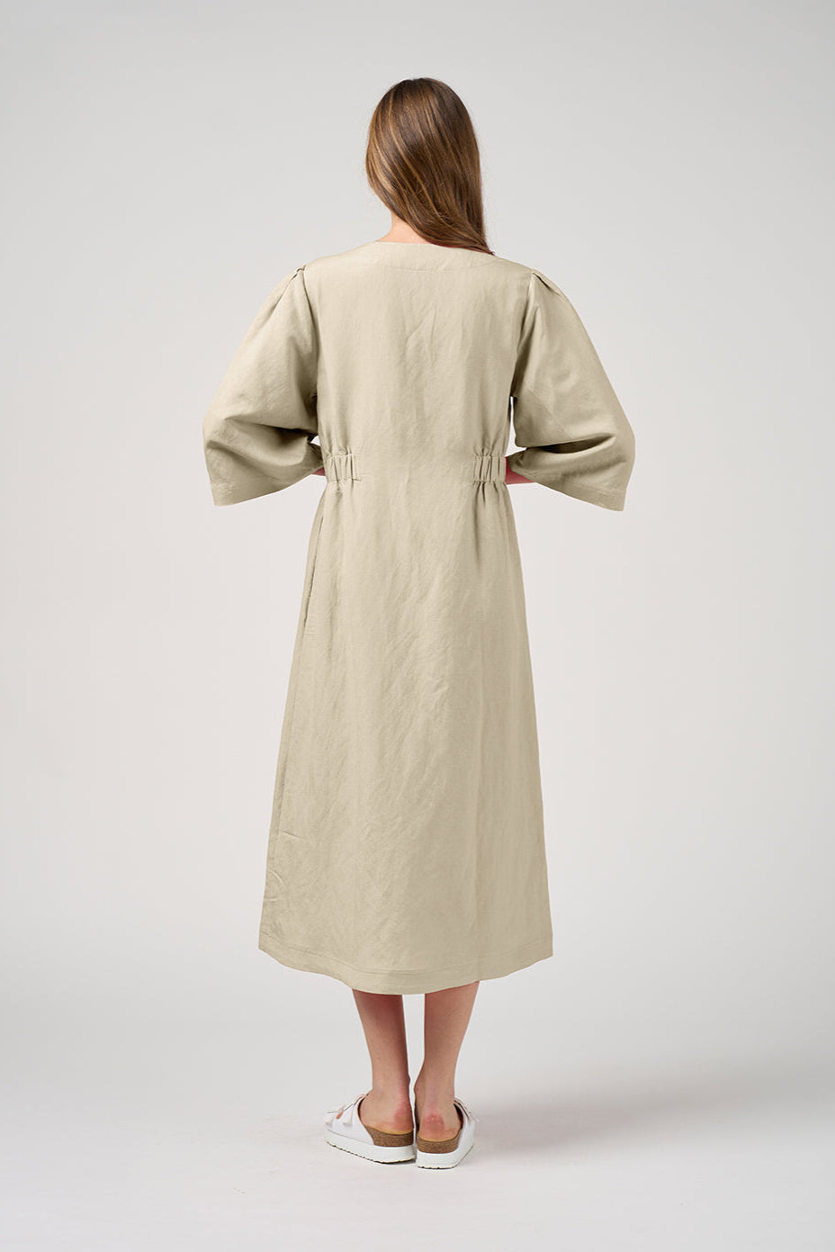 MADLY SWEETLY OCTAVE DRESS - PUMICE - THE VOGUE STORE
