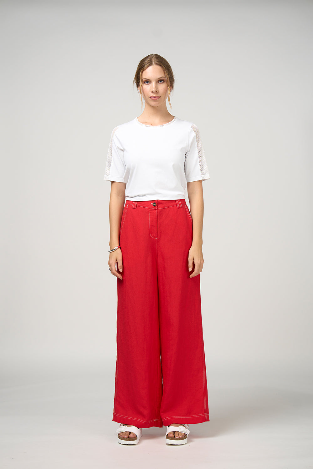 MADLY SWEETLY ASPECT PANT - POPPY - THE VOGUE STORE 