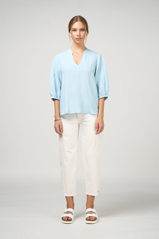 MADLY SWEETLY OCTAVE TOP - EGGSHELL - THE VOGUE STORE 