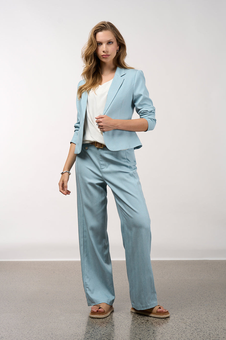 MADLY SWEETLY MERIDIAN PANT - DUCK EGG - THE VOGUE STORE