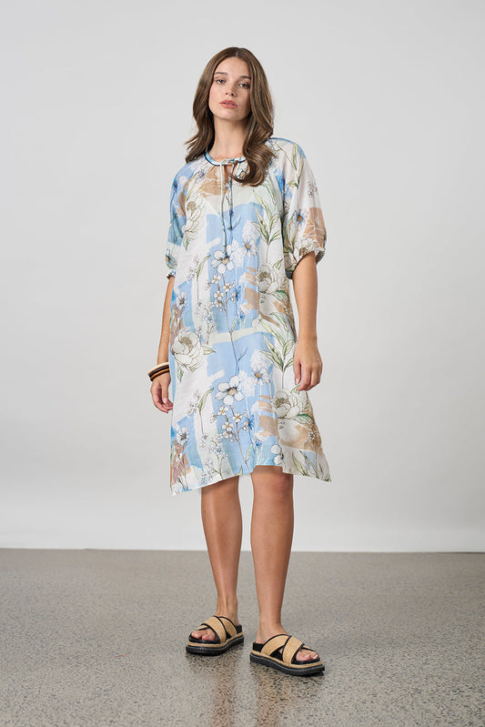 MADLY SWEETLY MELODY DRESS - SAGE MULTI - THE VOGUE STORE