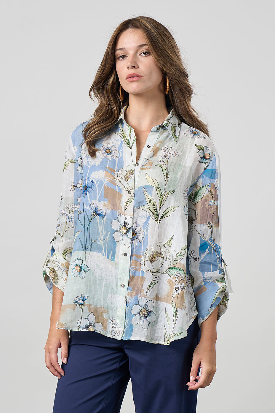 MADLY SWEETLY MELODY SHIRT - SAGE MULTI - THE VOGUE STORE