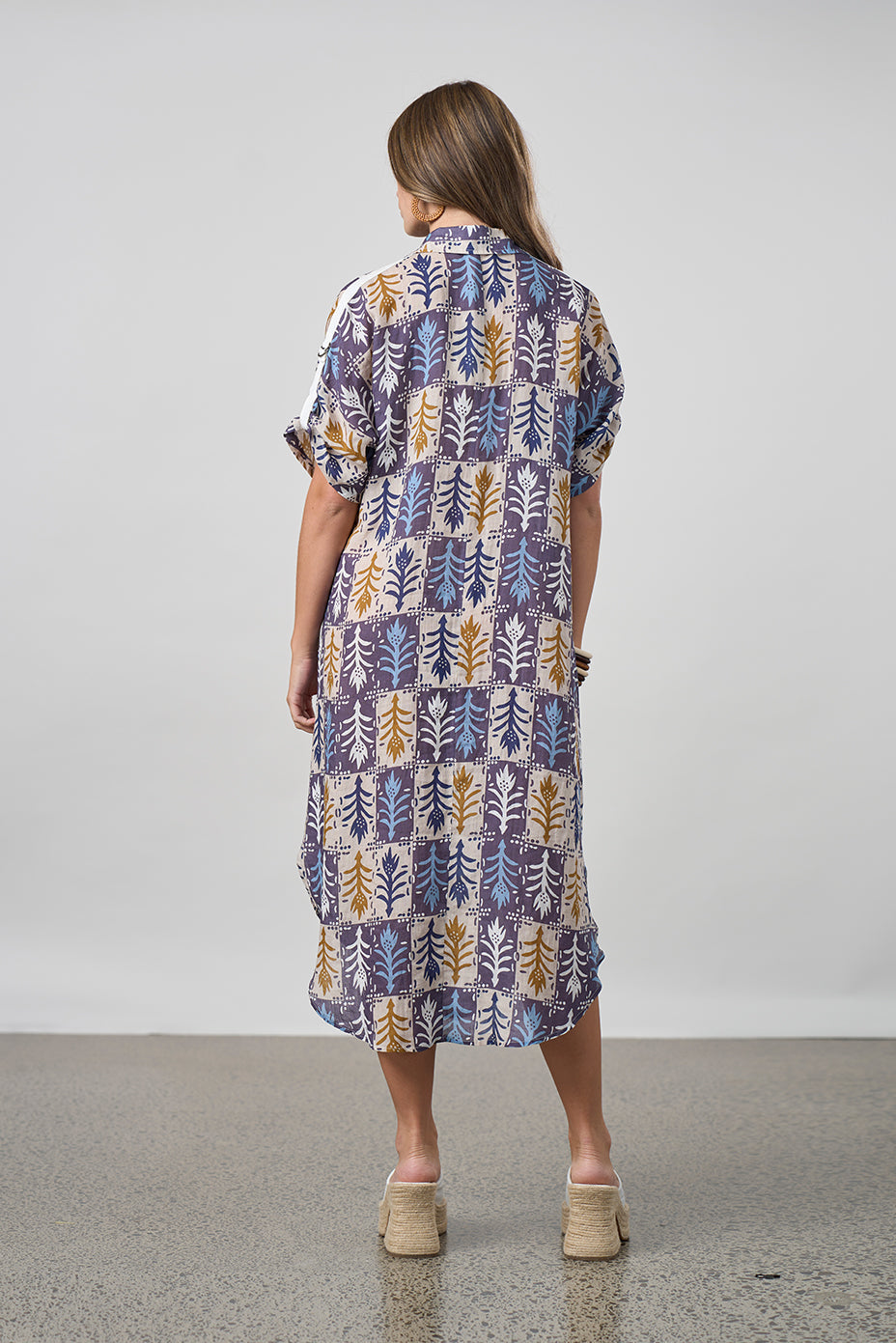 MADLY SWEETLY QUARTET SHIRT DRESS - MULTI - THE VOGUE STORE