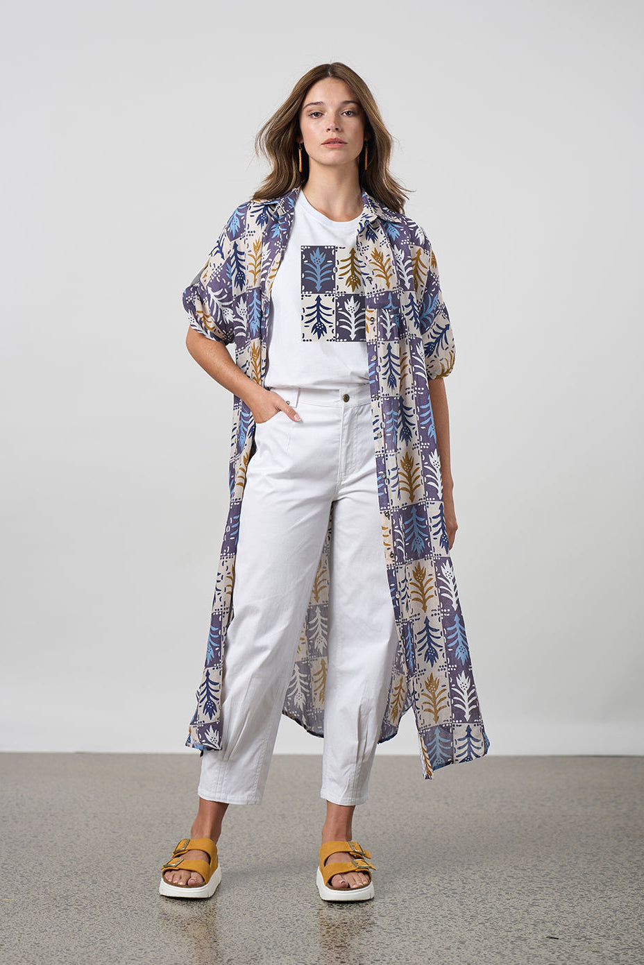 MADLY SWEETLY QUARTET SHIRT DRESS - MULTI - THE VOGUE STORE