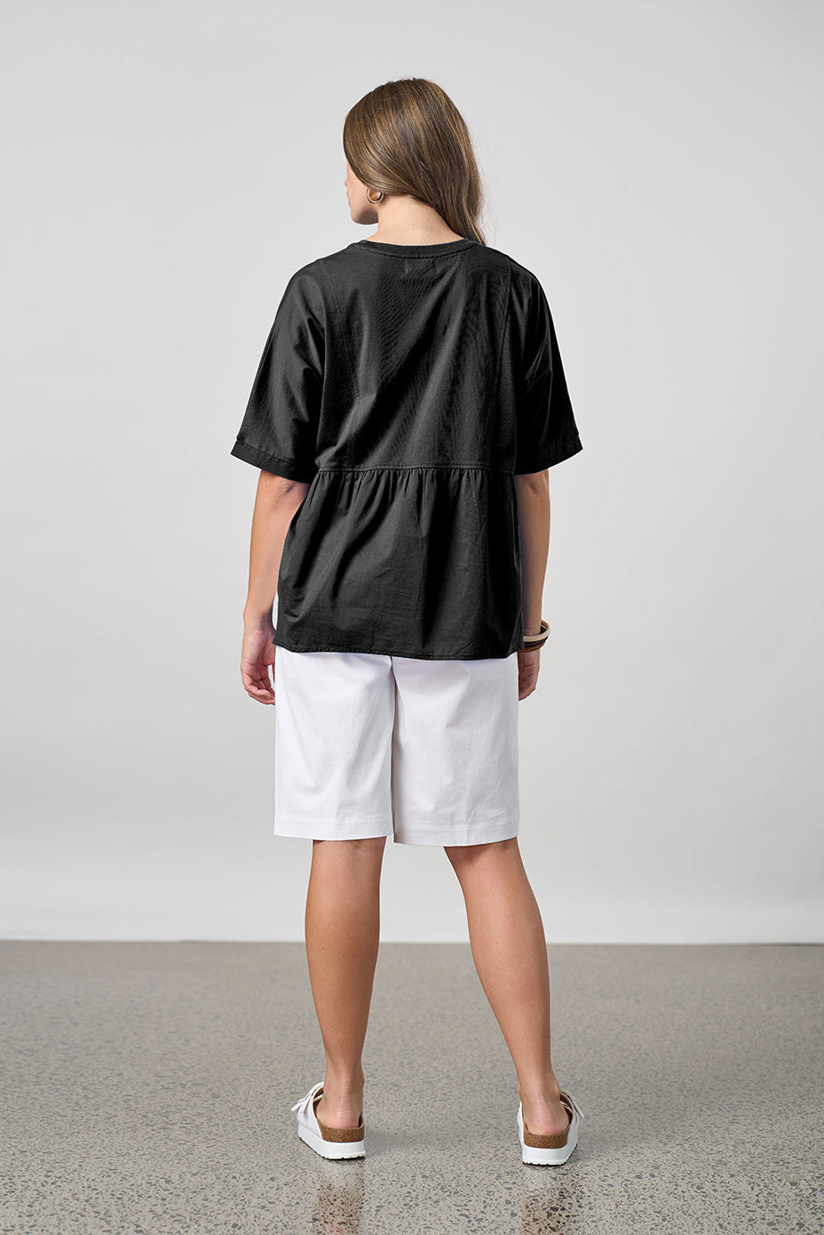 MADLY SWEETLY GOSSAMER TOP - BLACK - THE VOGUE STORE