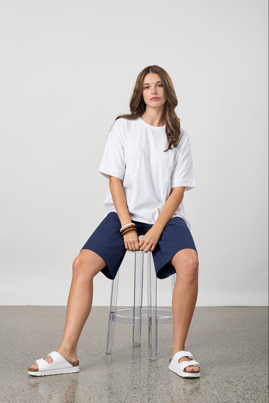 MADLY SWEETLY GOSSAMER TOP - WHITE - THE VOGUE STORE