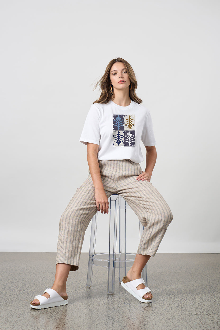 MADLY SWEETLY OUTRO TEE - WHITE QUARTER - THE VOGUE STORE