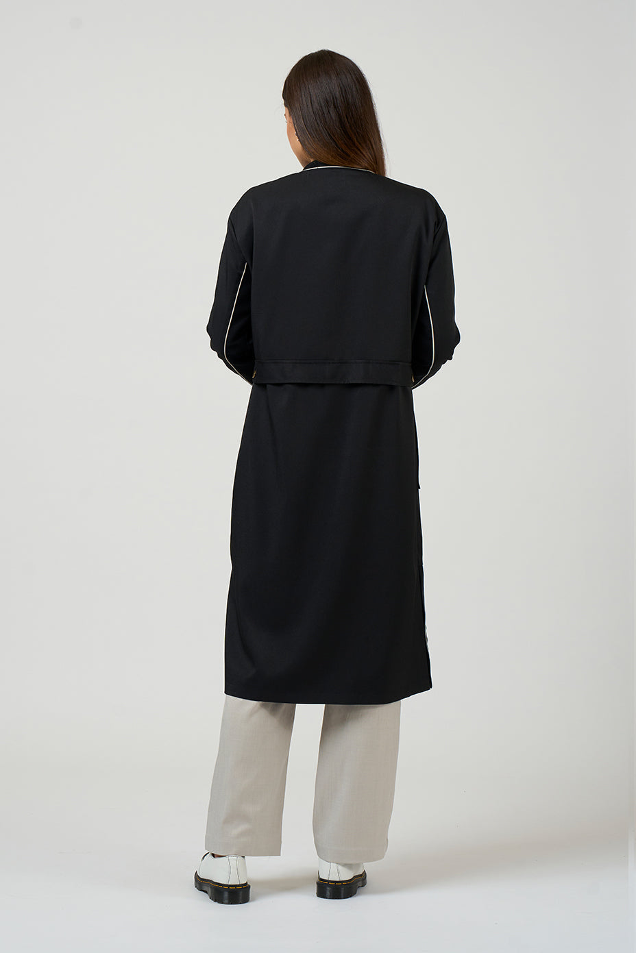 MADLY SWEETLY TACTICAL COAT - BLACK - THE VOGUE STORE