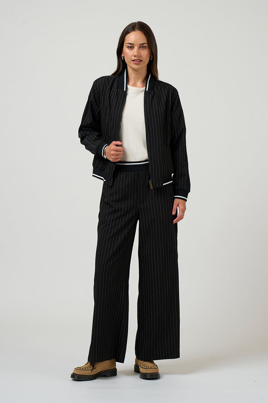 MADLY SWEETLY TRAX JACKET - BLACK/BLACK - THE VOGUE STORE
