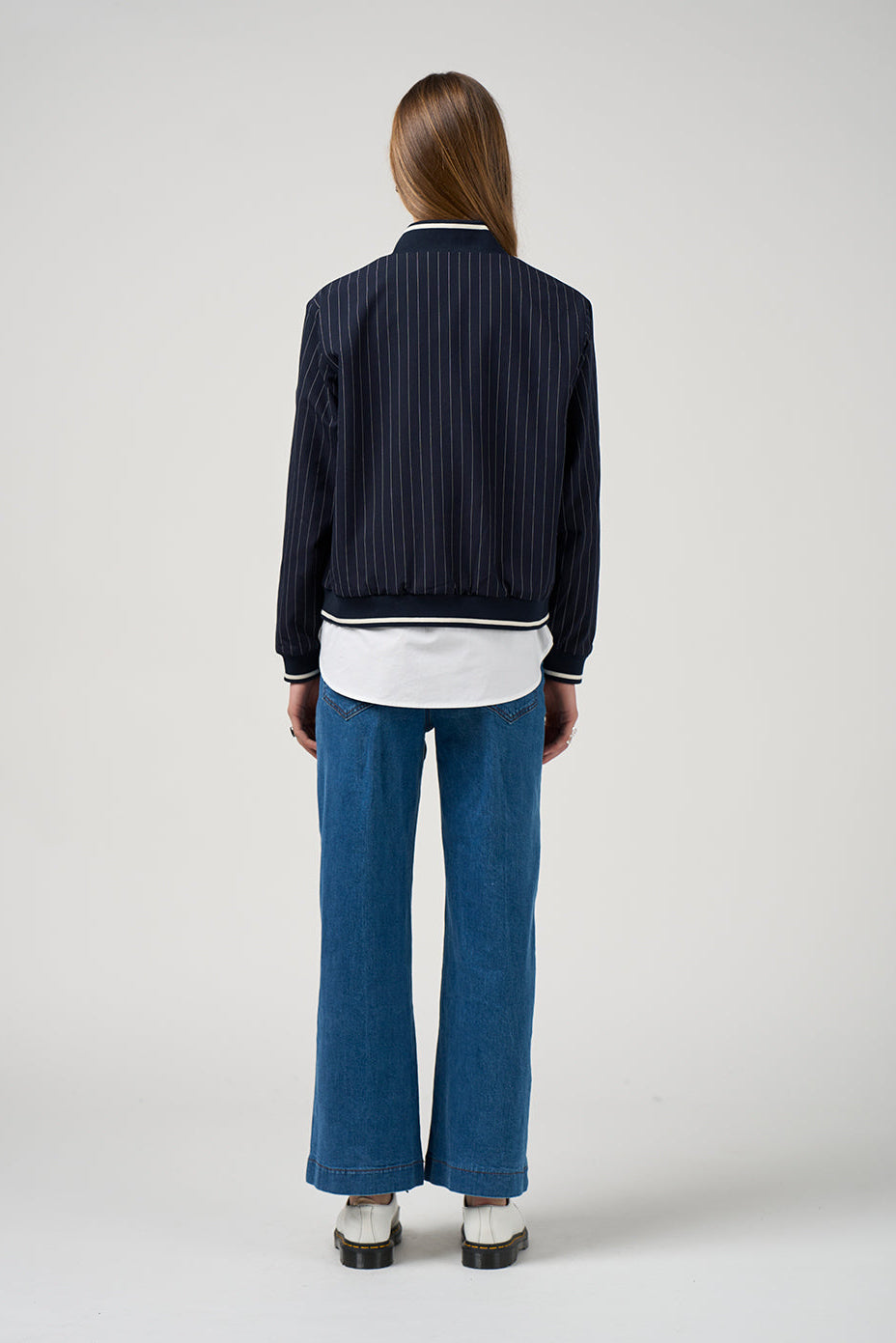 MADLY SWEETLY TRAX JACKET - NAVY/VANILLA - THE VOGUE STORE