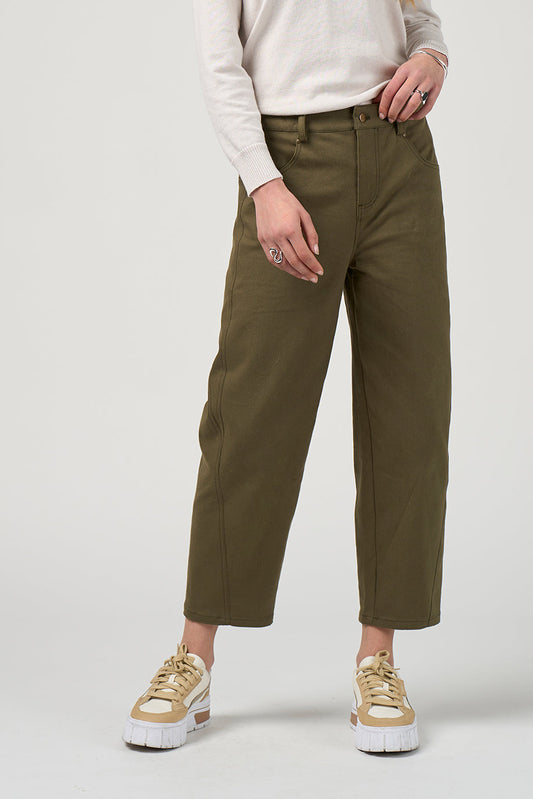 MADLY SWEETLY TETRIS PANT - KHAKI - THE VOGUE STORE