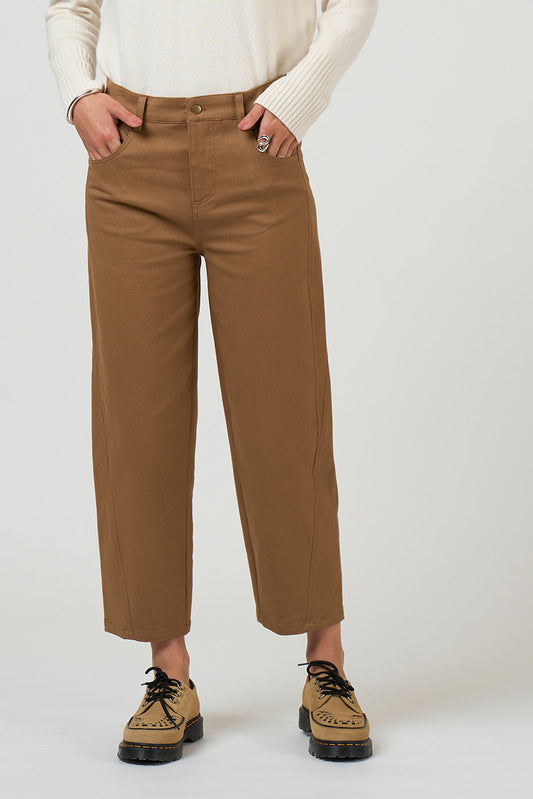 MADLY SWEETLY TETRIS PANT - MOCHA - THE VOGUE STORE