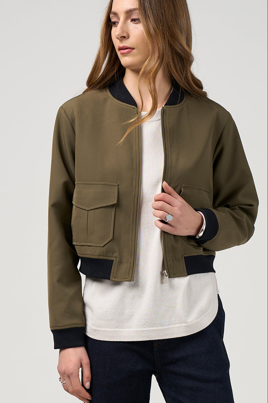 MADLY SWEETLY CAVALRY JACKET - KHAKI - THE VOGUE STORE