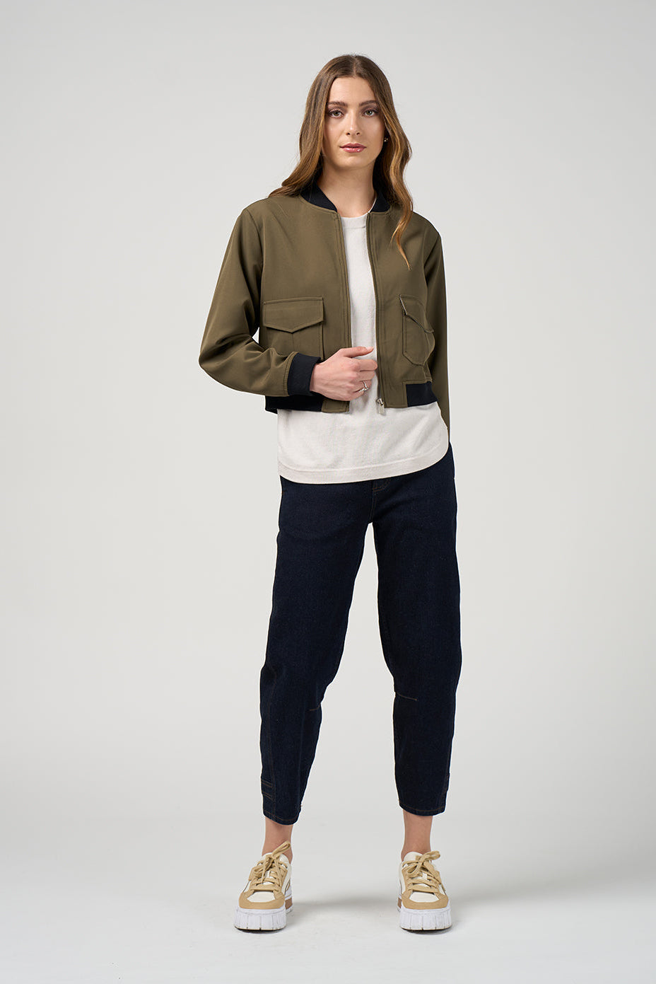MADLY SWEETLY CAVALRY JACKET - KHAKI - THE VOGUE STORE