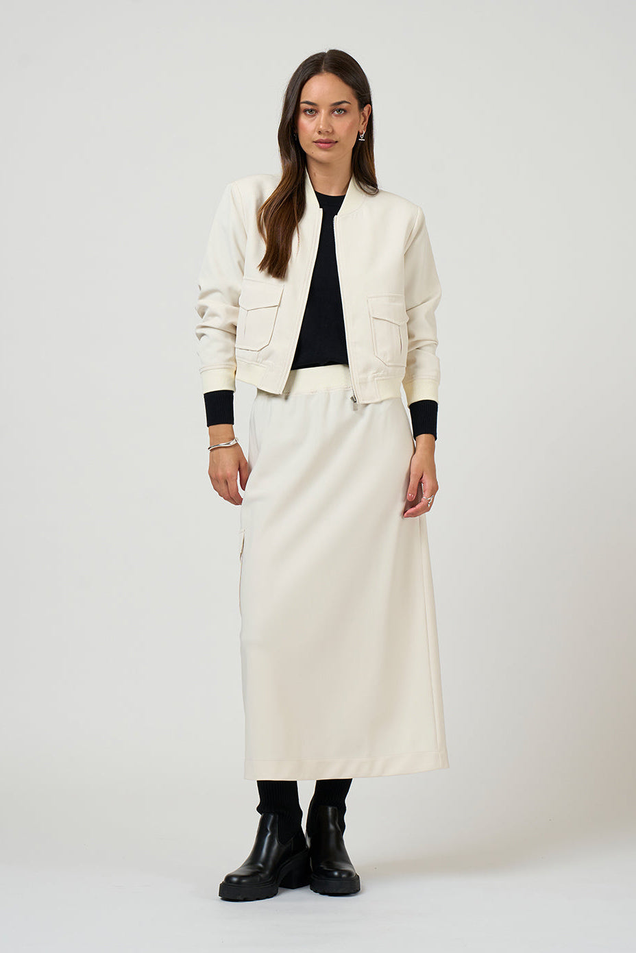 MADLY SWEETLY CAVALRY JACKET - VANILLA - THE VOGUE STORE