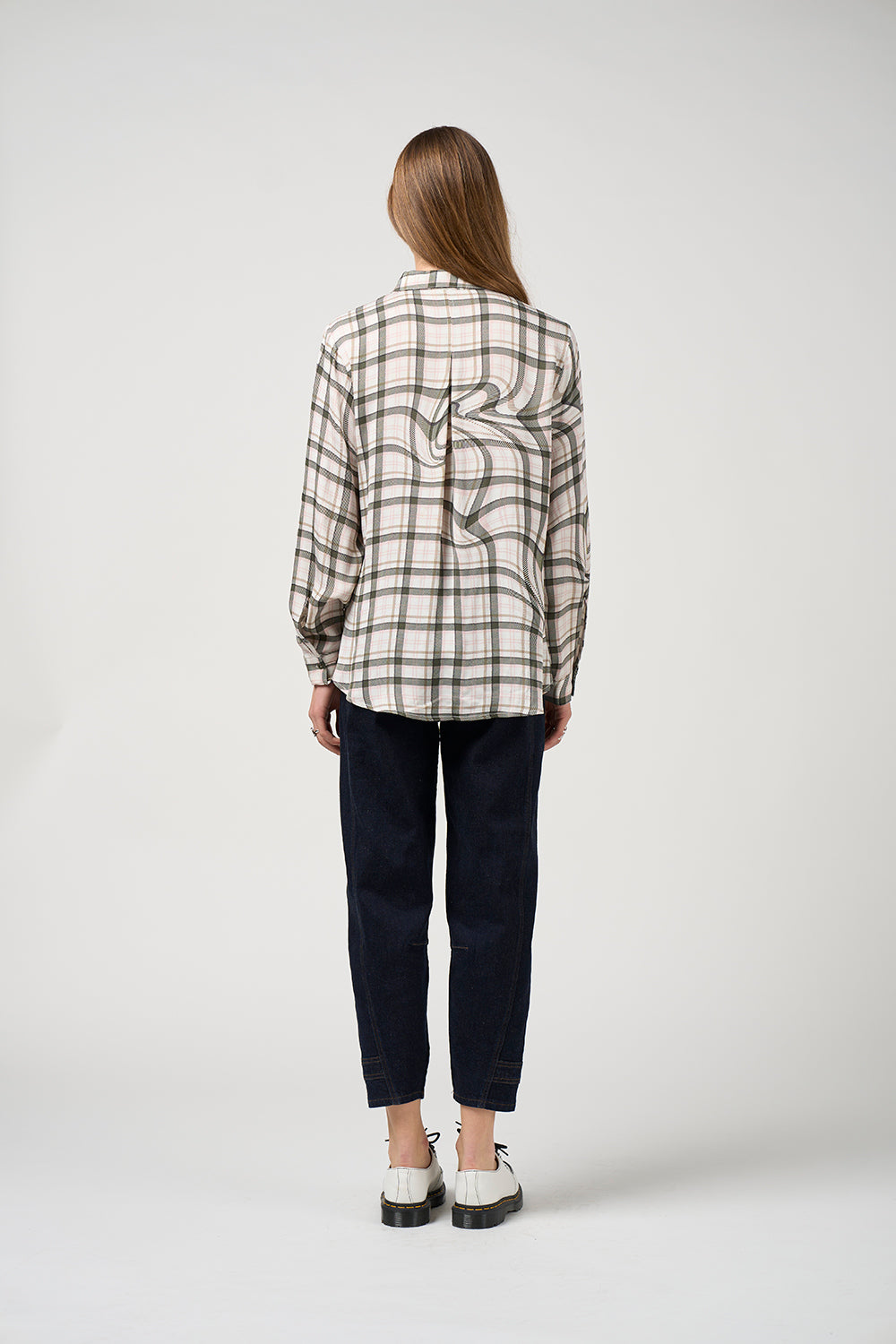 MADLY SWEETLY ILLUSION SHIRT - PUMICE - THE VOGUE STORE