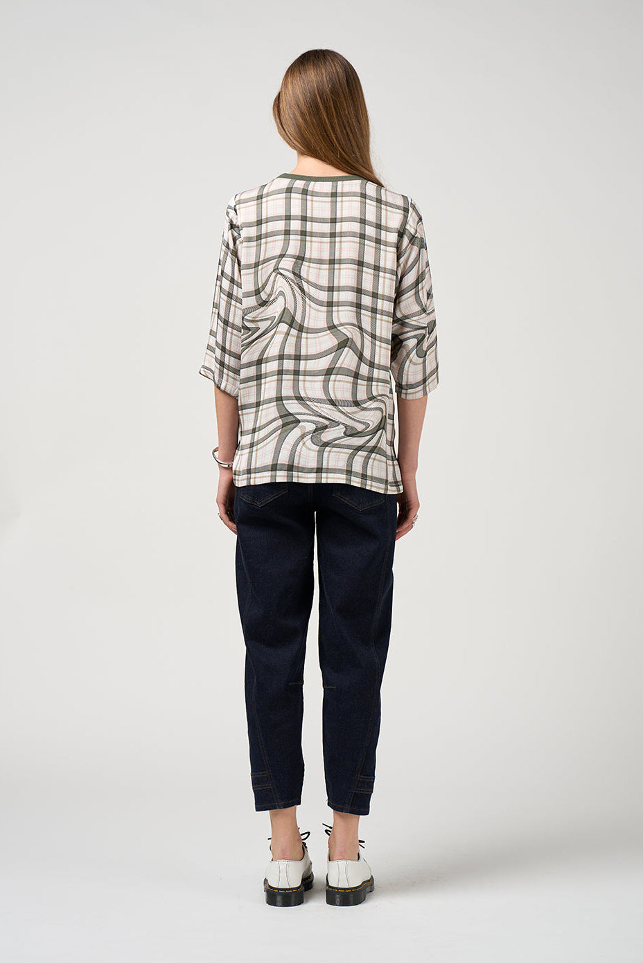 MADLY SWEETLY ILLUSION TOP - PUMICE MULTI - THE VOGUE STORE