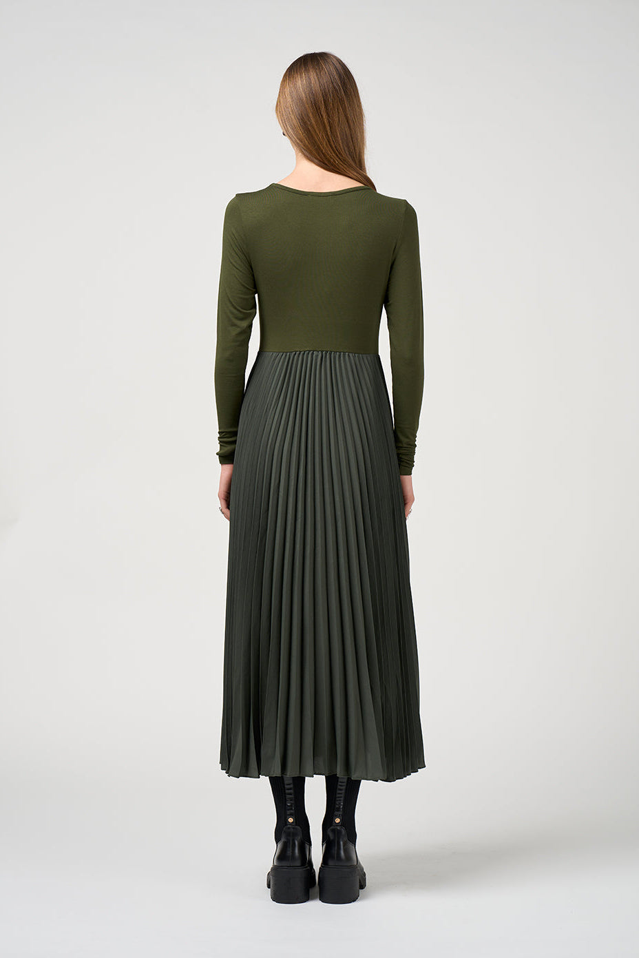 MADLY SWEETLY NOVA DRESS - PINE - THE VOGUE STORE