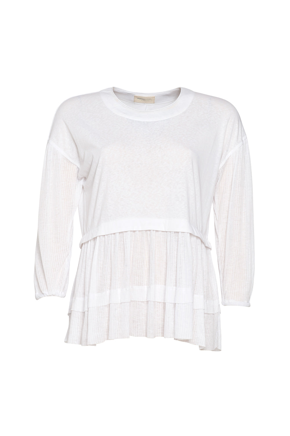 MADLY SWEETLY GELATI TOP - WHITE - RV - THE VOGUE STORE