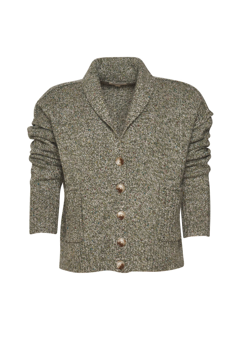 MADLY SWEETLY MISS MOSSY CARDI - OLIVE MULTI - THE VOGUE STORE