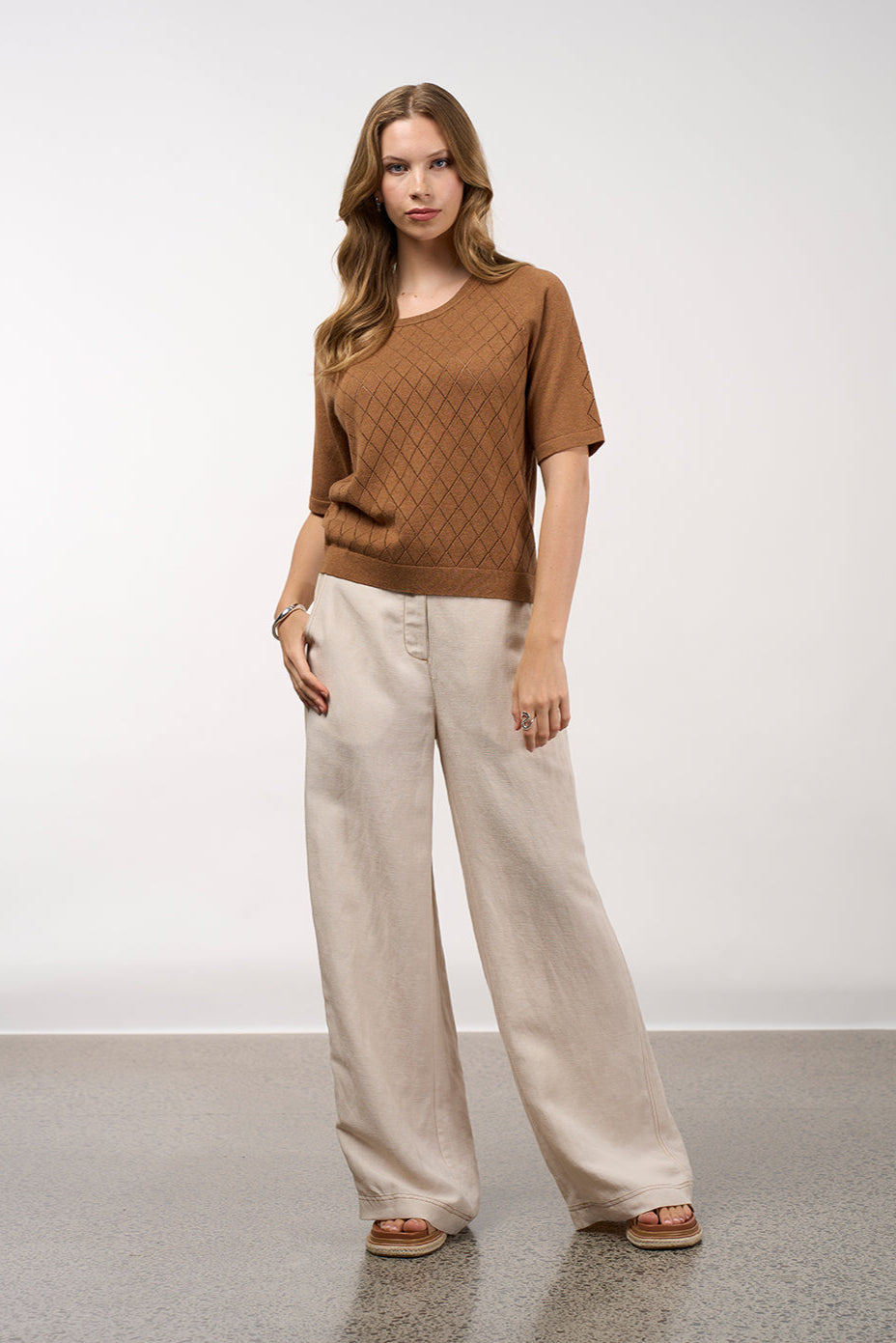 MADLY SWEETLY ASPECT PANT - BONE - THE VOGUE STORE