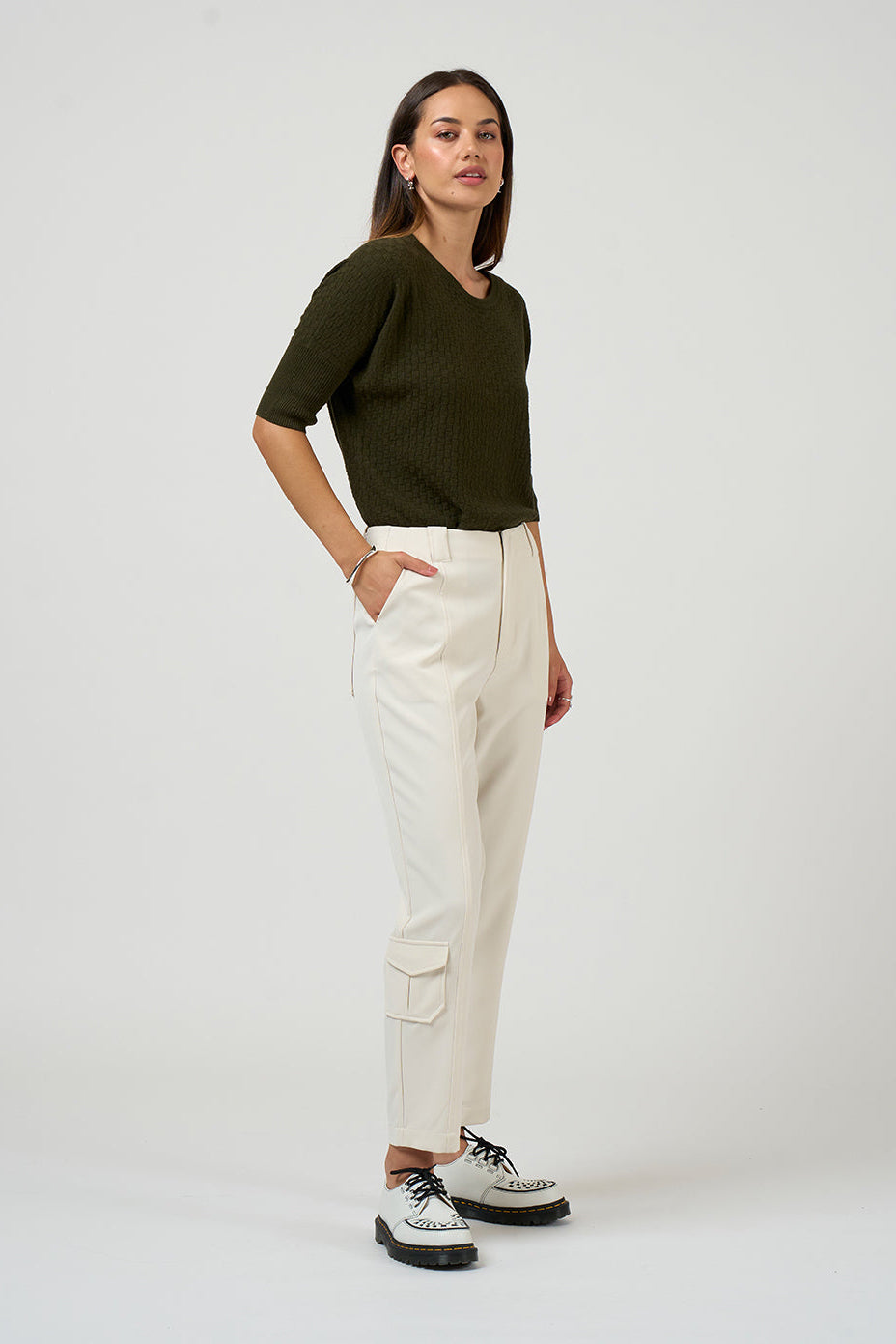 MADLY SWEETLY CAVALRY PANT - VANILLA - THE VOGUE STORE