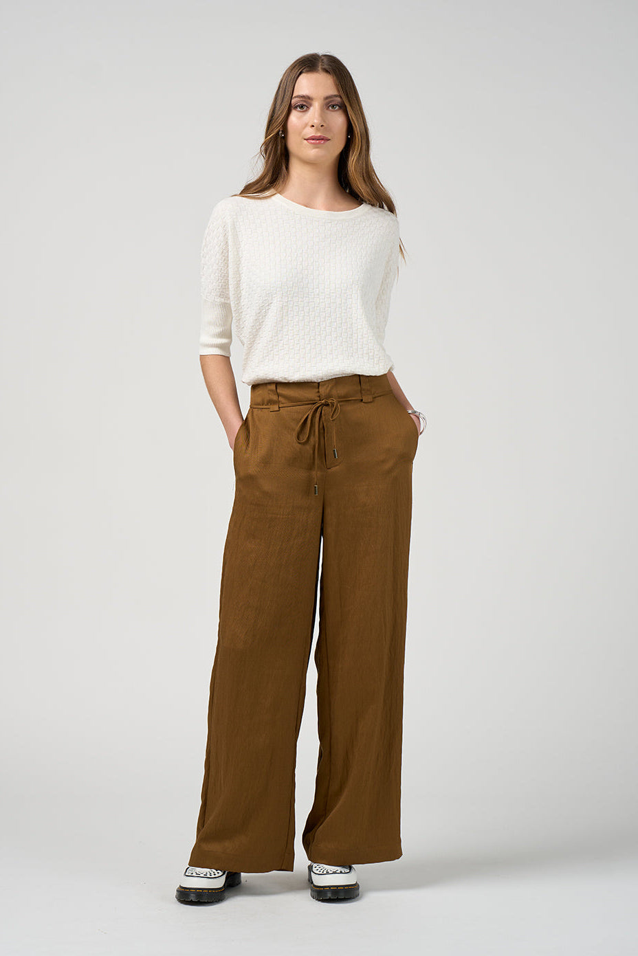 MADLY SWEETLY POLARIS PANT - BRONZE - THE VOGUE STORE