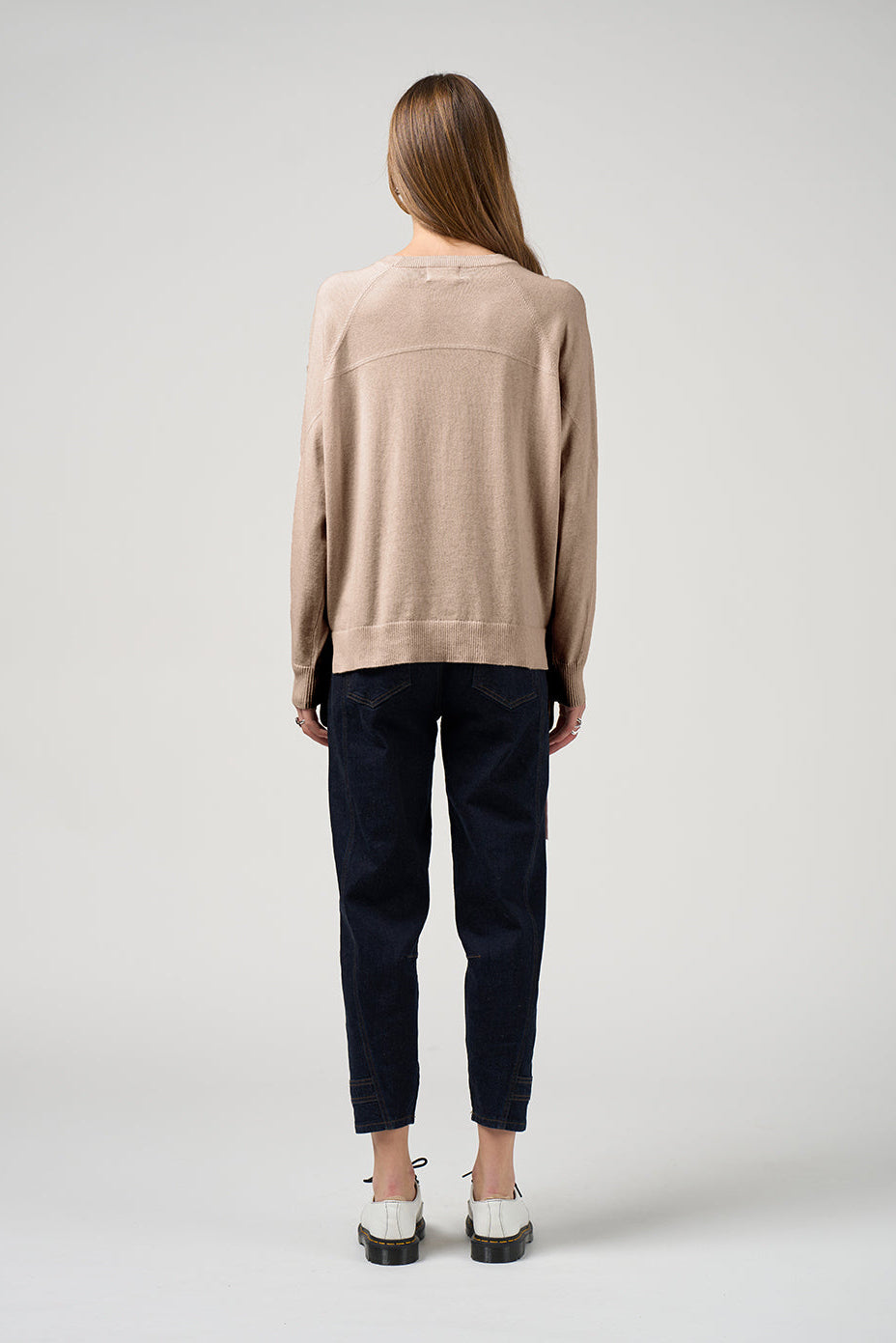 MADLY SWEETLY CURRENT SWEATER - BISCUIT - THE VOGUE STORE