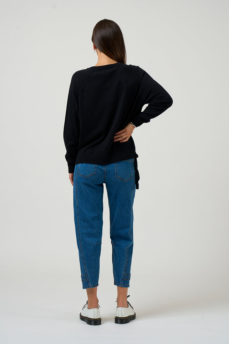 MADLY SWEETLY CURRENT SWEATER - BLACK - THE VOGUE STORE 