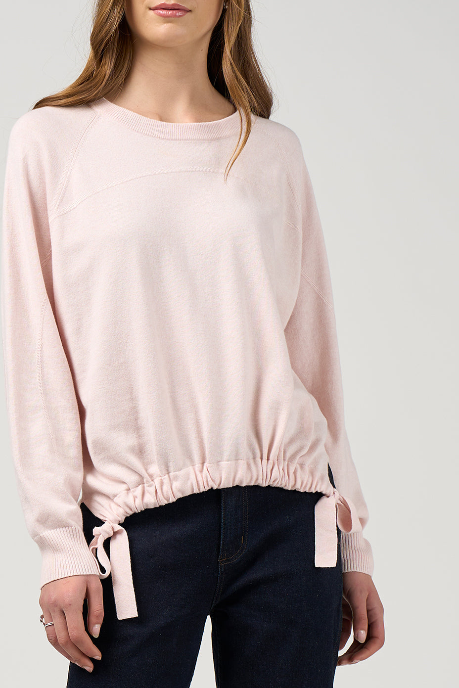 MADLY SWEETLY CURRENT SWEATER - BLUSH - THE VOGUE STORE