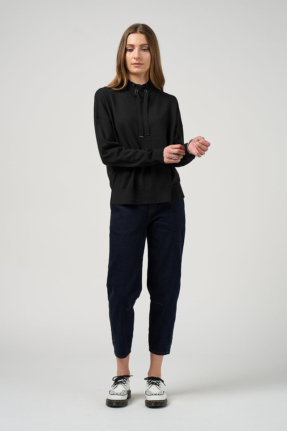 MADLY SWEETLY CIRCUIT SWEATER - BLACK - THE VOGUE STORE