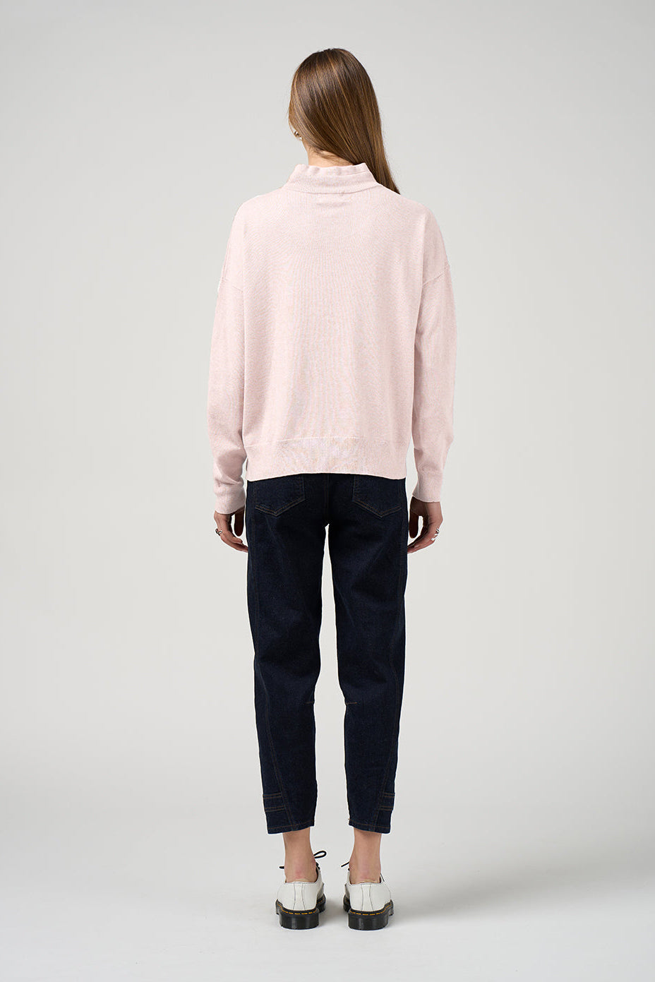 MADLY SWEETLY CIRCUIT SWEATER - BLUSH - THE VOGUE STORE