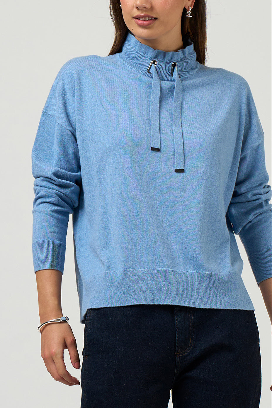 MADLY SWEETLY CIRCUIT SWEATER - SKY - THE VOGUE STORE