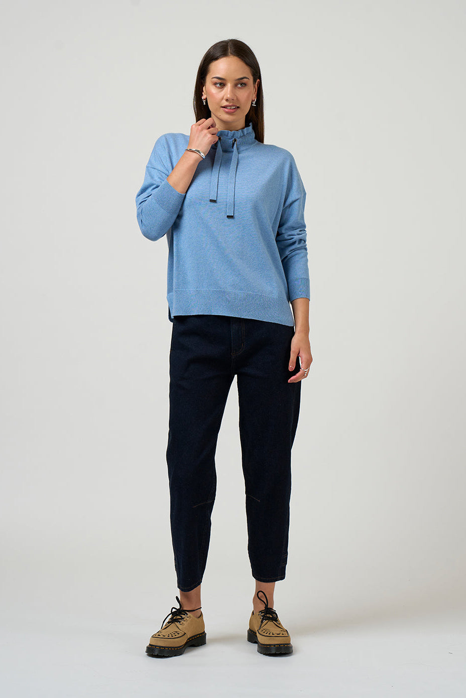 MADLY SWEETLY CIRCUIT SWEATER - SKY - THE VOGUE STORE