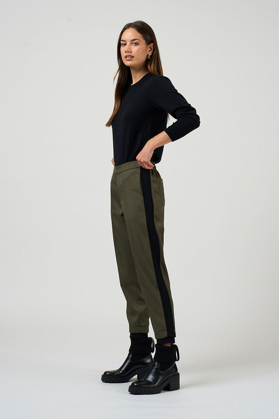 MADLY SWEETLY TACTICAL JOGGER - KHAKI - THE VOGUE STORE