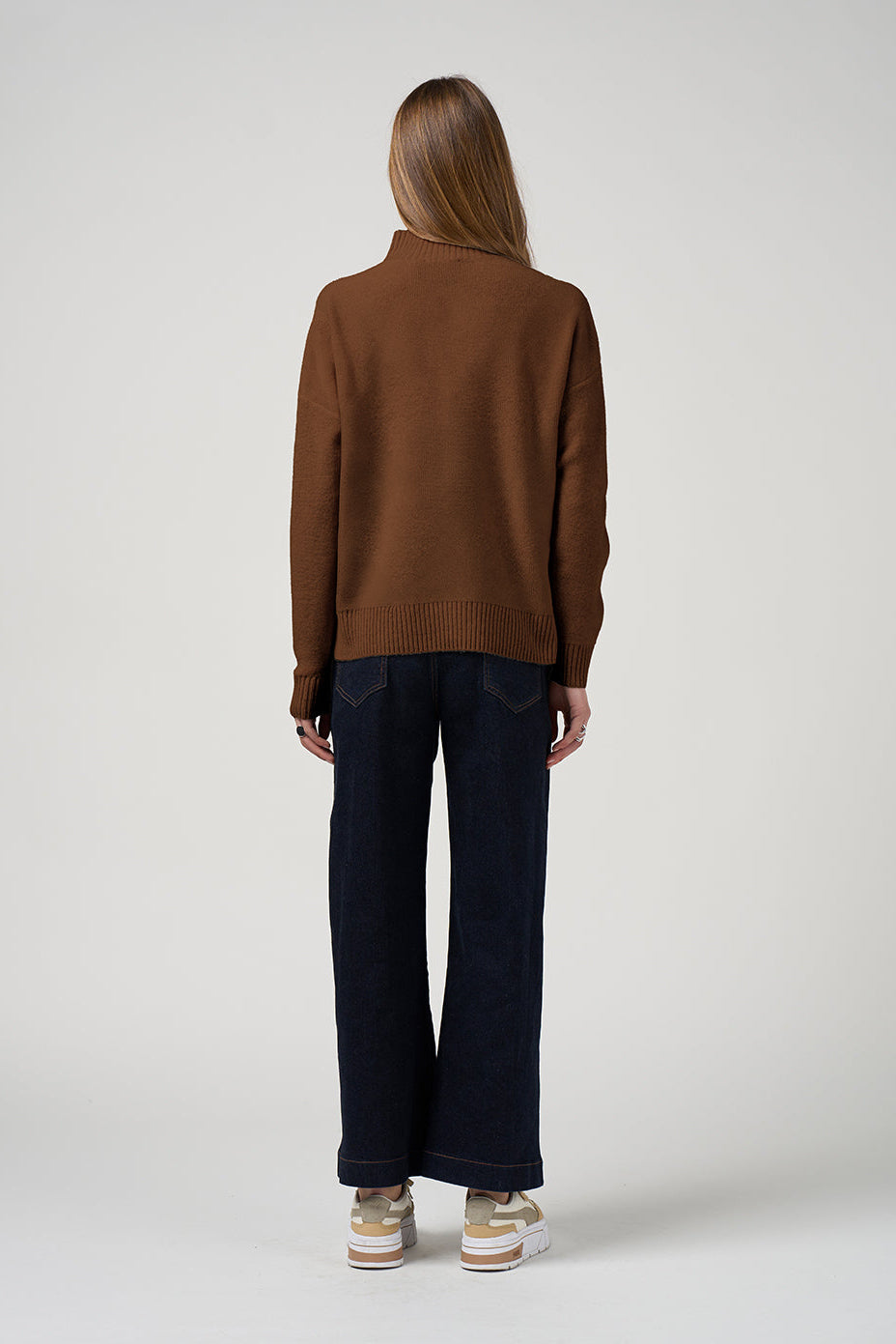 MADLY SWEETLY DRESSAGE SWEATER - MOCHA - THE VOGUE STORE