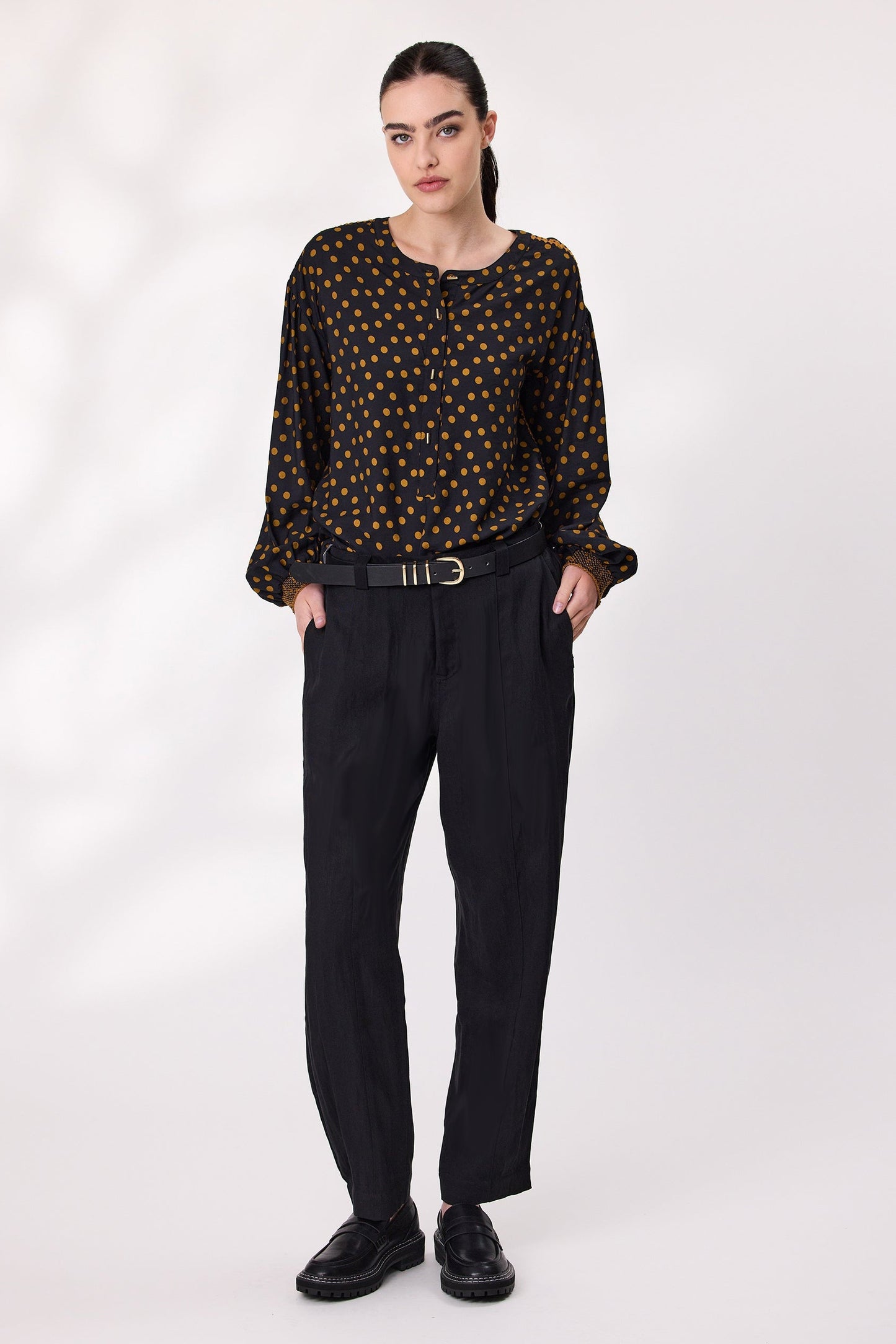 DESIGN NATION AXIS PANT - BLACK - THE VOGUE STORE