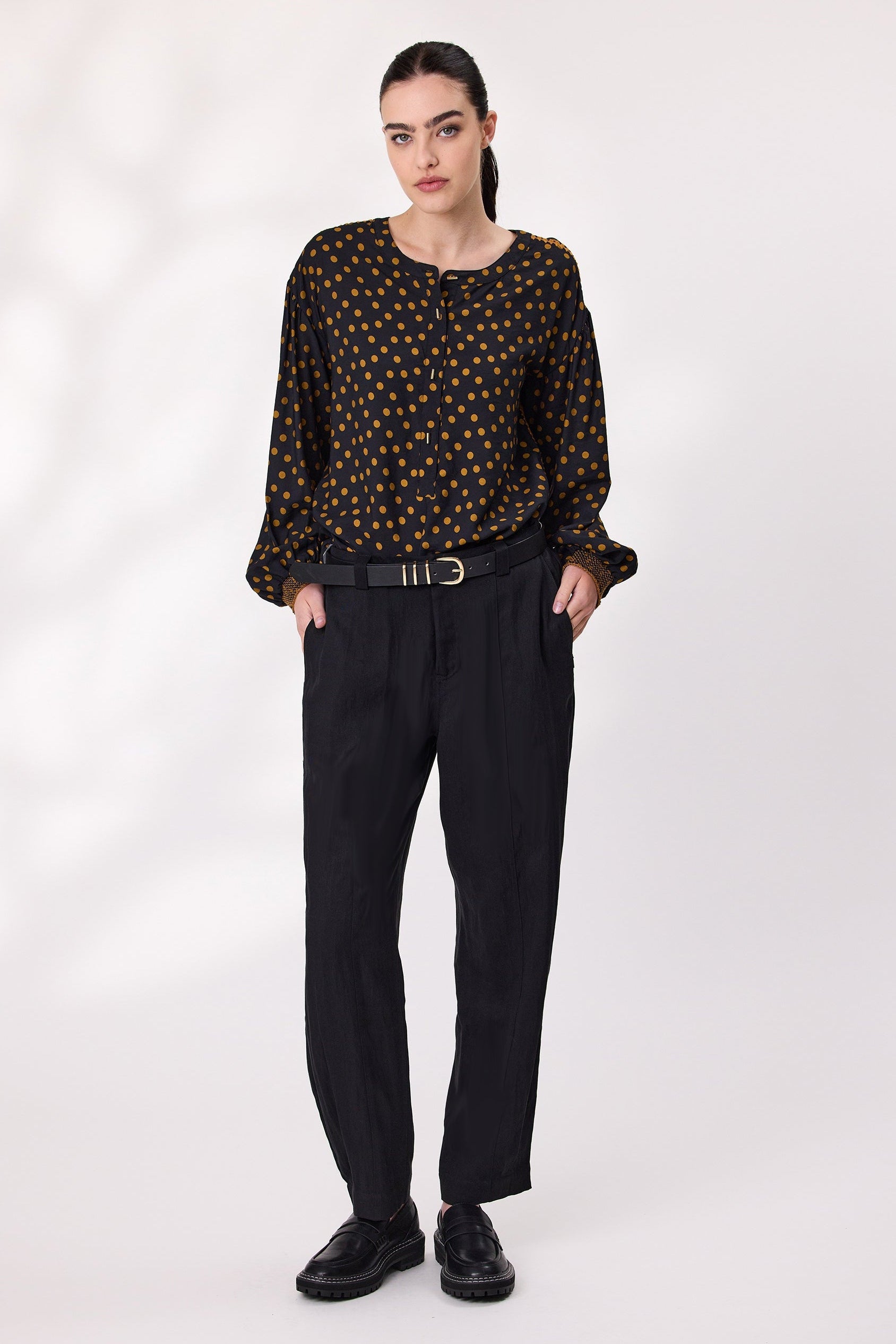 DESIGN NATION AXIS PANT - BLACK - THE VOGUE STORE