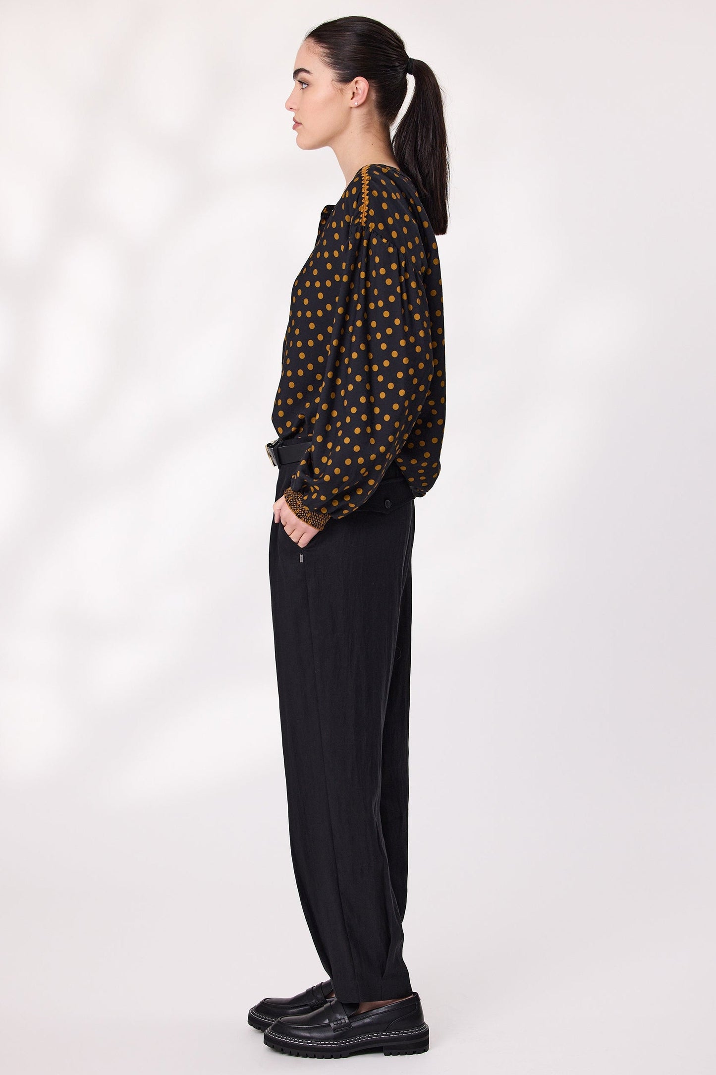 DESIGN NATION AXIS PANT - BLACK - THE VOGUE STORE