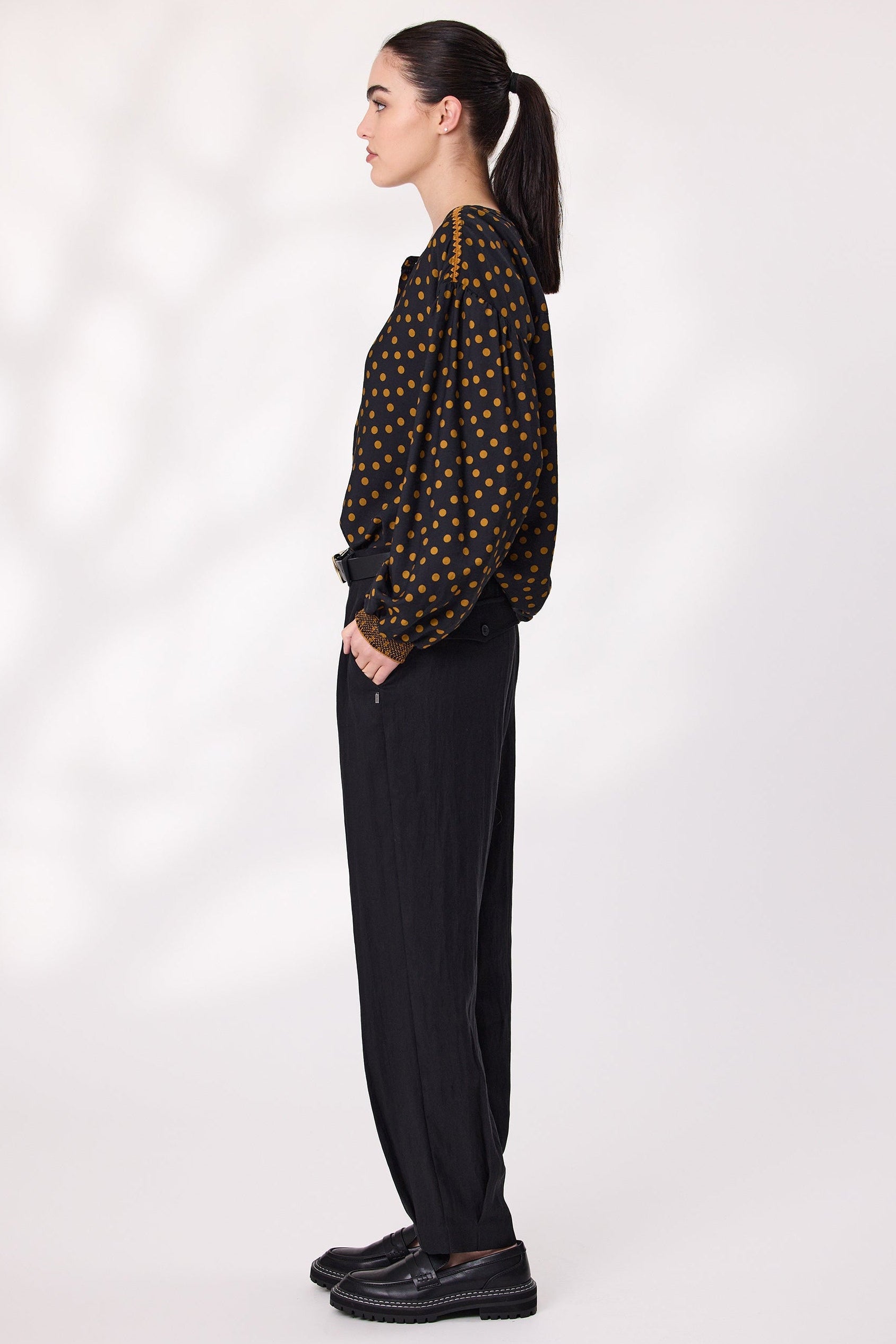 DESIGN NATION AXIS PANT - BLACK - THE VOGUE STORE