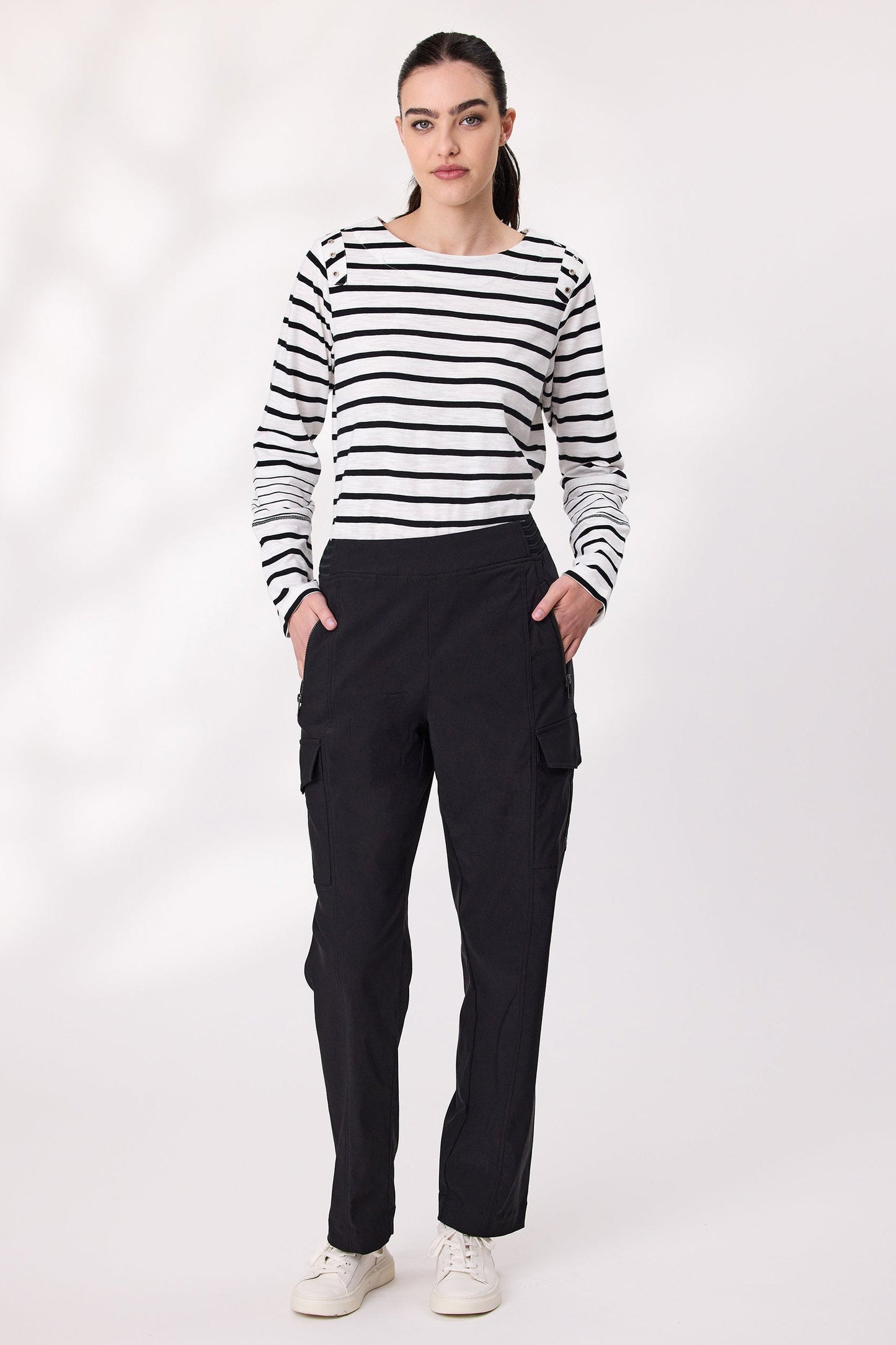 DESIGN NATION RAPID PANT - BLACK - THE VOGUE STORE