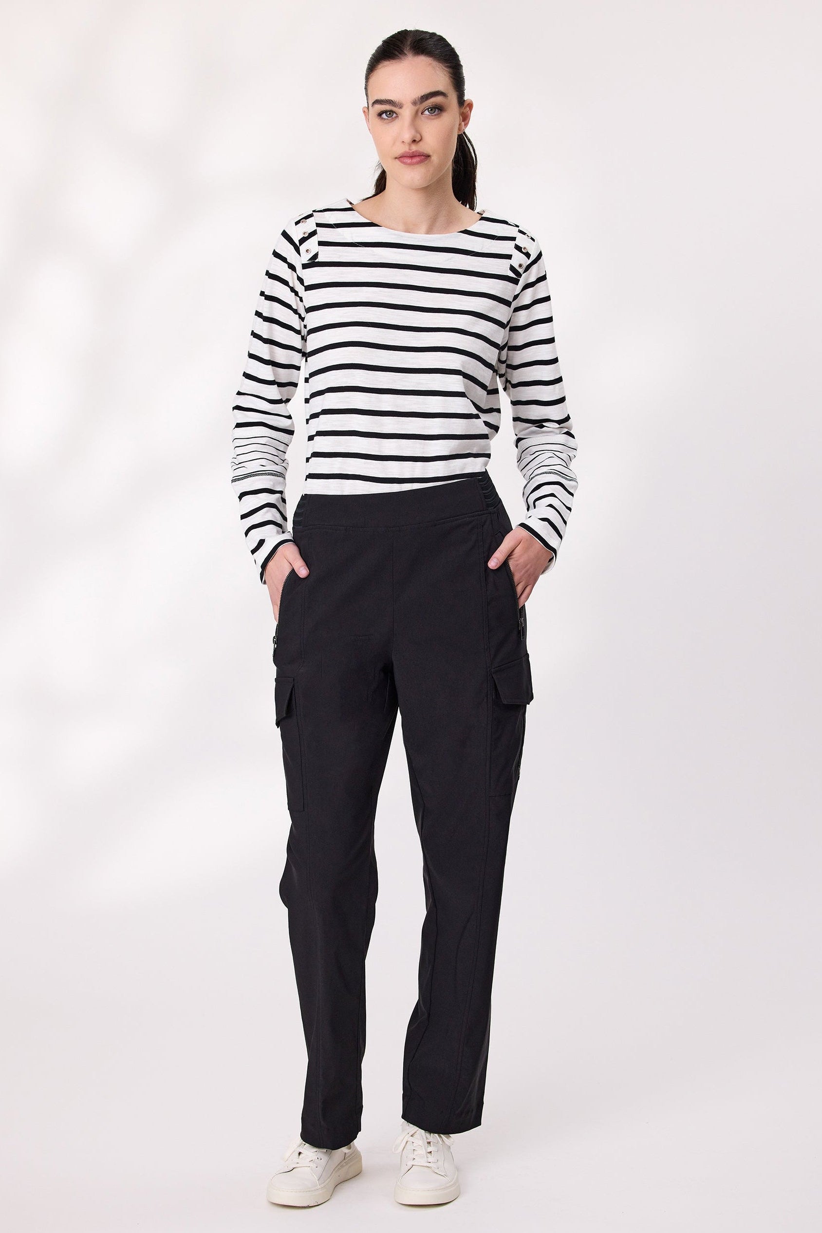 DESIGN NATION RAPID PANT - BLACK - THE VOGUE STORE