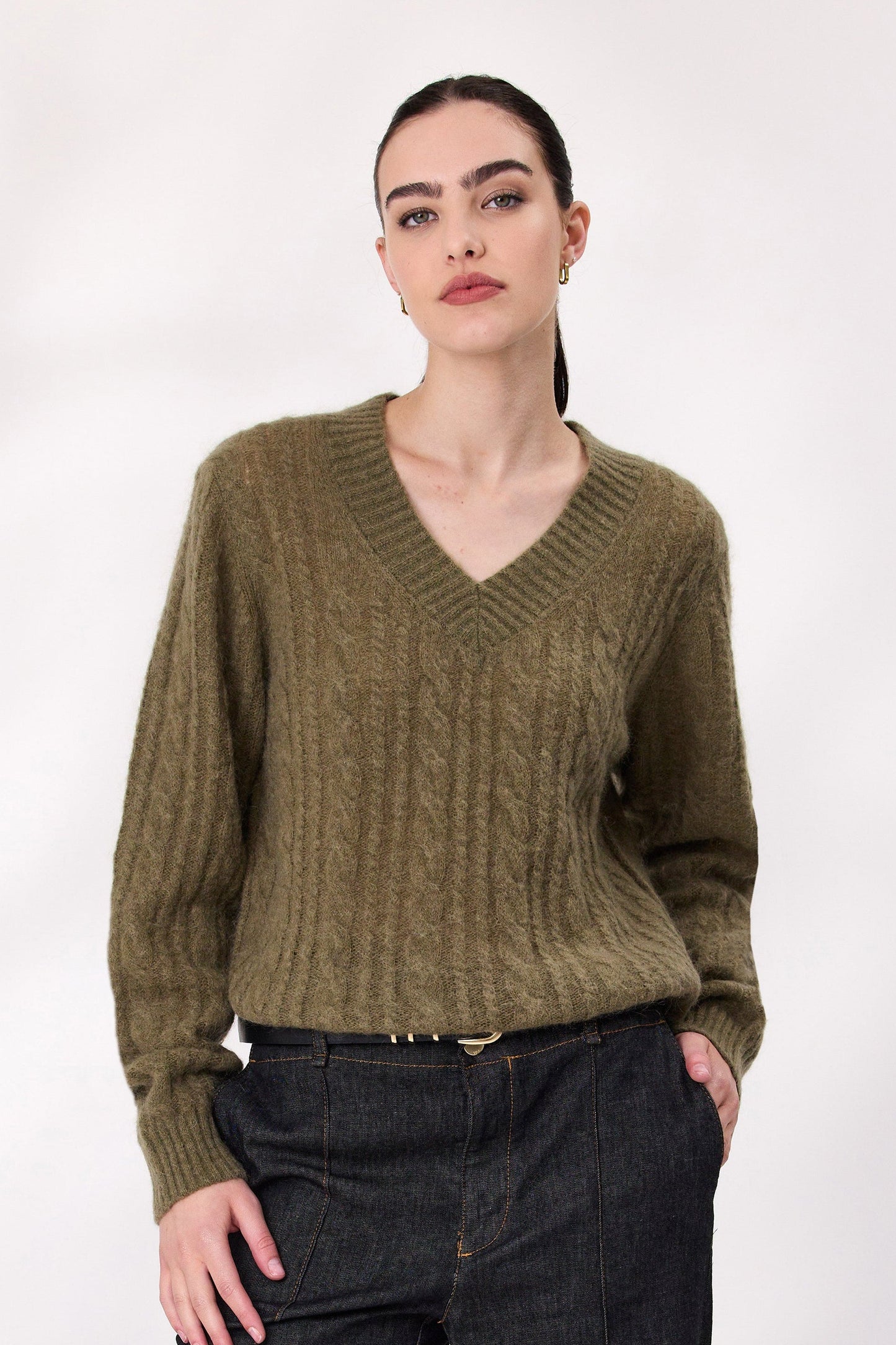 DESIGN NATION PHANTOM JUMPER - KHAKI - THE VOGUE STORE