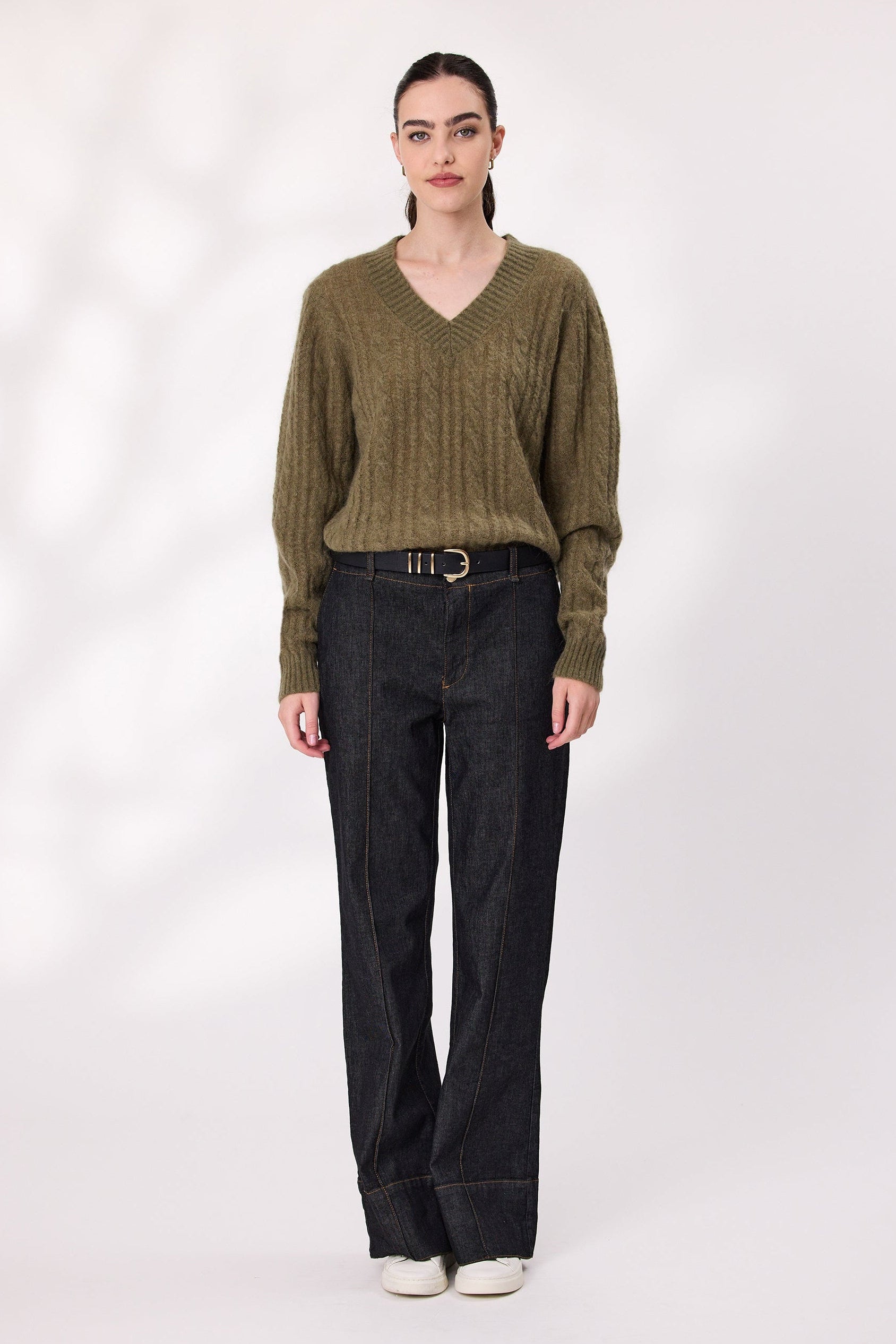 DESIGN NATION PHANTOM JUMPER - KHAKI - THE VOGUE STORE