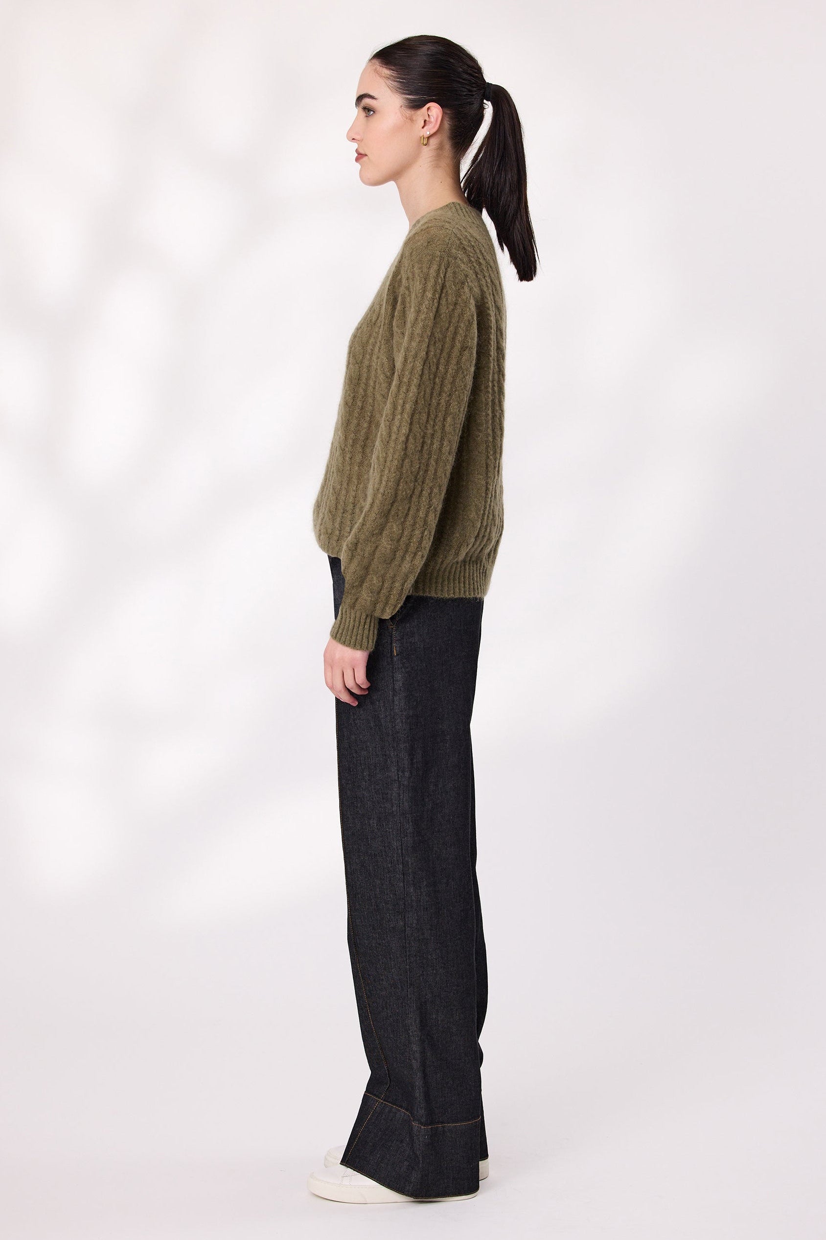 DESIGN NATION PHANTOM JUMPER - KHAKI - THE VOGUE STORE