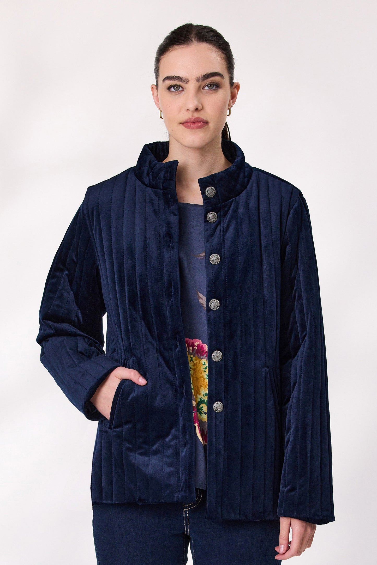 DESIGN NATION RESIDENCE JACKET - NAVY - THE VOGUE STORE
