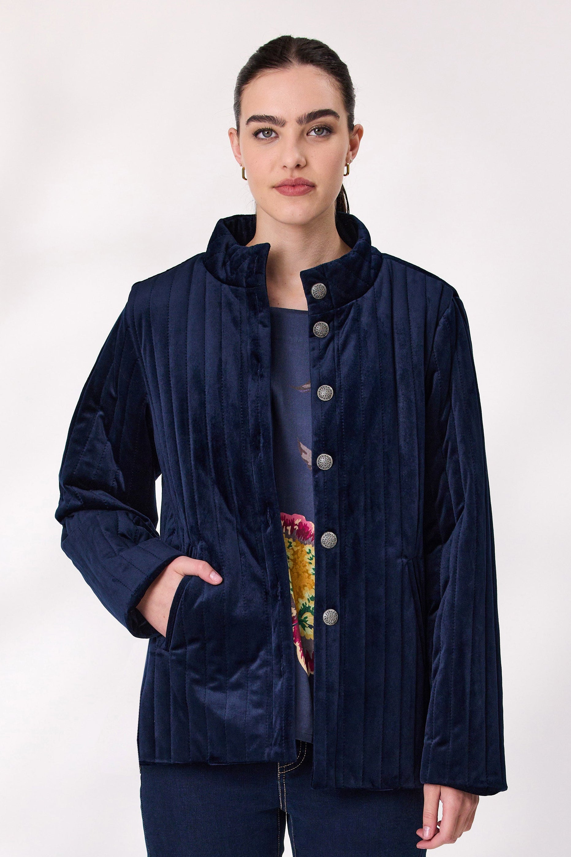 DESIGN NATION RESIDENCE JACKET - NAVY - THE VOGUE STORE