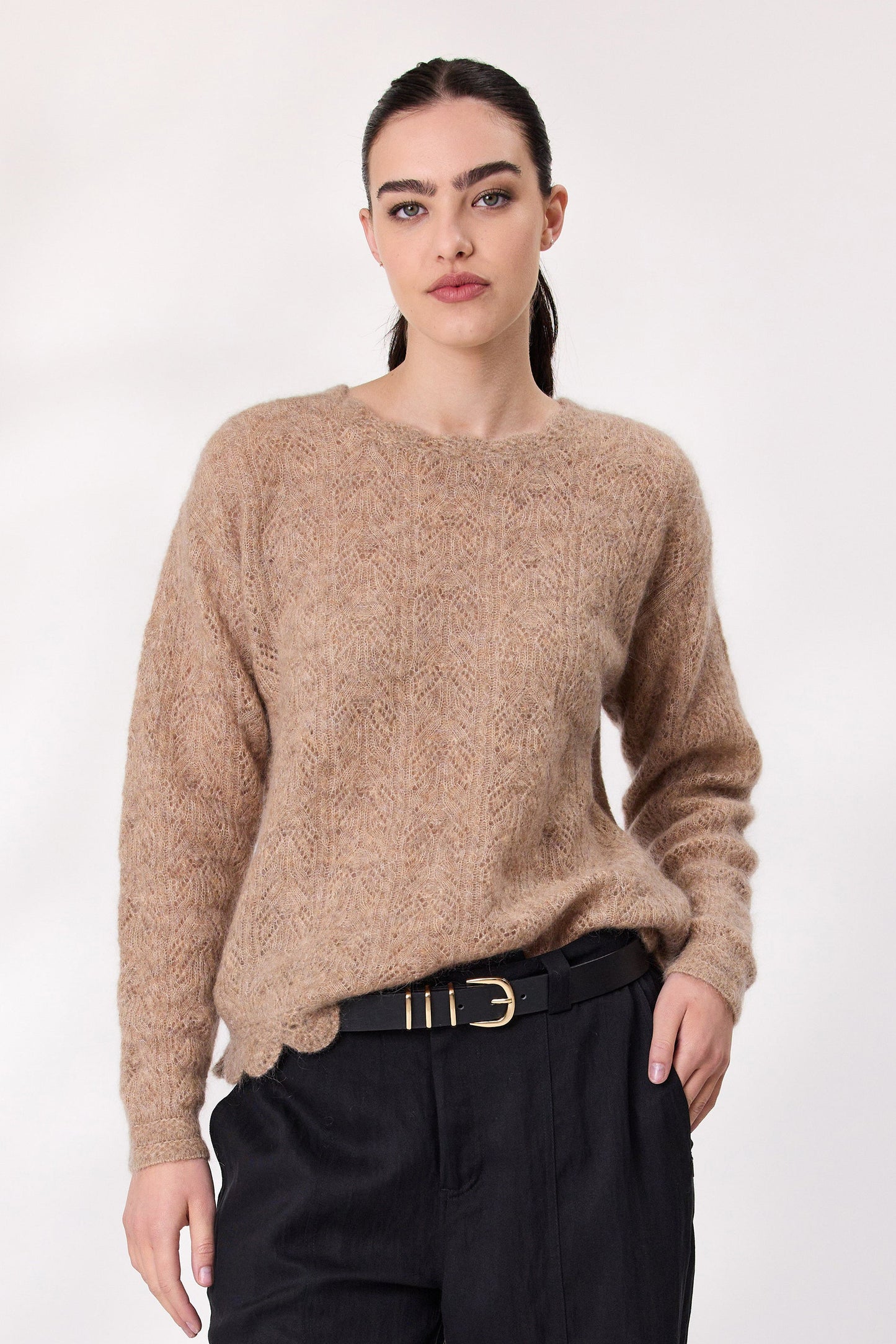 DESIGN NATION MONROE JUMPER - OAT - THE VOGUE STORE